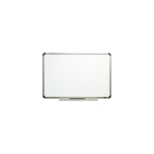 SKILCRAFT Aluminum Frame Total Erase White Board - 48" (4 ft) Width x 36" (3 ft) Height - White Surface - Titanium Aluminum Frame - Rectangle - 1 Each