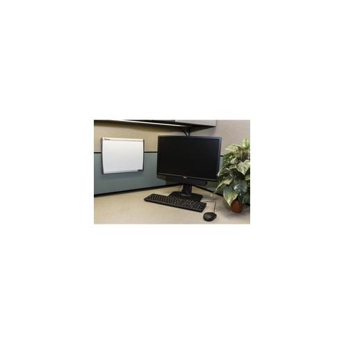 SKILCRAFT Cubicle Magnetic Dry Erase Board - 14" (1.2 ft) Width x 11" (0.9 ft) Height - Steel Surface - Aluminum Frame - Rectangle - 1 Each