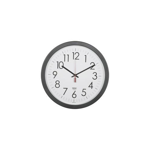 SKILCRAFT 14.5" Round Workstation Wall Clock - Analog - Quartz
