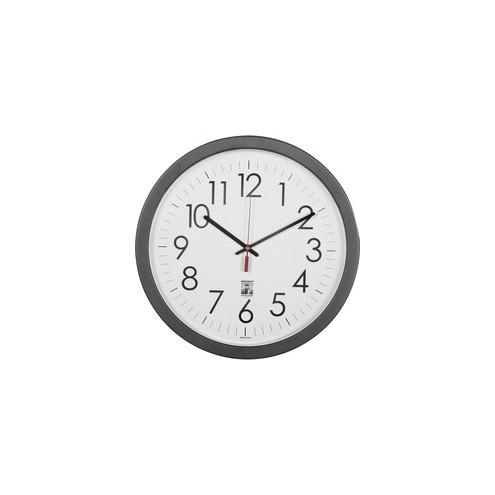 SKILCRAFT 14.5" Round SelfSet Wall Clock - Analog - Quartz
