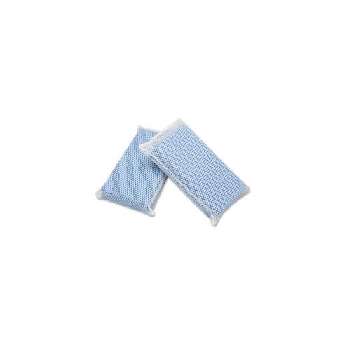 SKILCRAFT All-purpose Mesh Scrubbers - 24/Box - Nylon - Blue