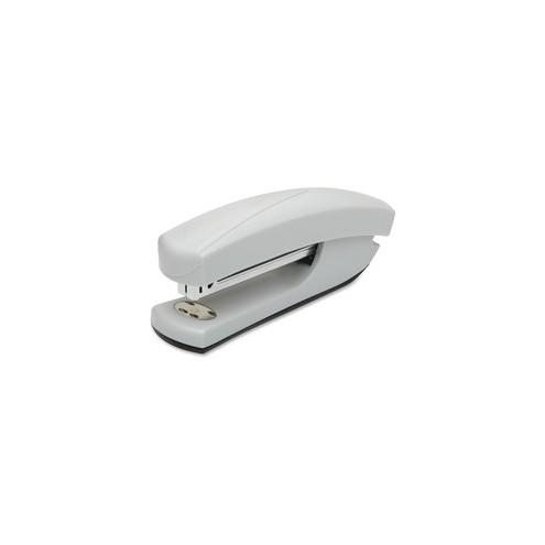 SKILCRAFT Light-duty Ergonomic Desktop Stapler - 20 Sheets Capacity - 210 Staple Capacity - Full Strip - Gray