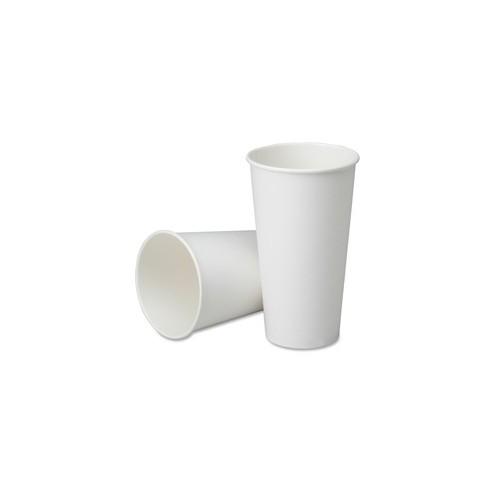 SKILCRAFT 21 oz. Disposable Paper Cups - 21 fl oz - 1000 / Carton - White - Paper - Recycled