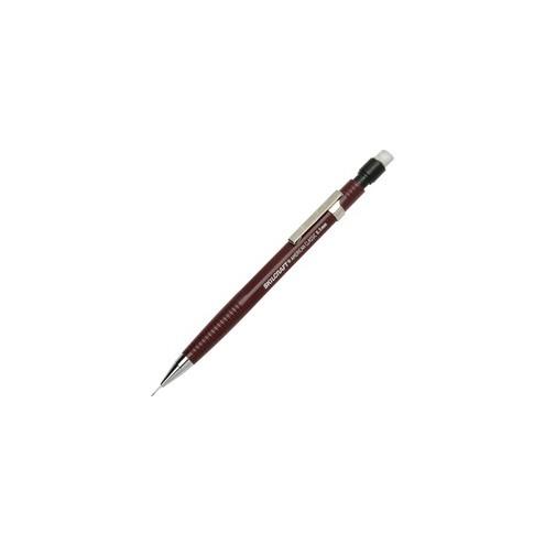 SKILCRAFT Push Action Mechanical Pencil - 0.5 mm Lead Diameter - Refillable - Burgundy Plastic Barrel - 1 Dozen