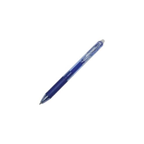 SKILCRAFT Recycled Retractable Gel Pen - 0.7 mm Pen Point Size - Retractable - Blue Gel-based Ink - Transparent Barrel - 1 Dozen