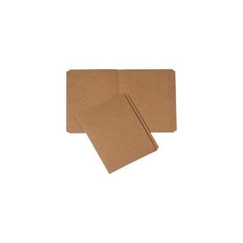 SKILCRAFT Medium Kraft Paperboard File Folder - Letter - 8 1/2" x 11" Sheet Size - 3/4" Expansion - 11 pt. Folder Thickness - Pressboard - Brown - 100 / Pack