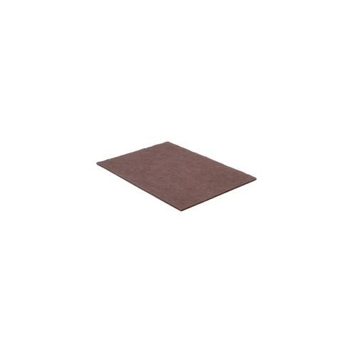 SKILCRAFT Floor Finish Surface Prep Pads - 10/Box - Rectangle - 20" Width - Scrubbing - Wood, Vinyl, Marble, Terrazzo, Concrete Floor - Long Lasting, Residue-free - Maroon