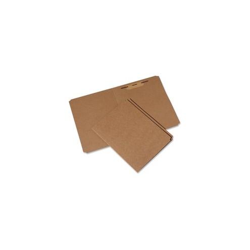 SKILCRAFT Heavy-Duty Kraft Paperboard File Folder - Letter - 8 1/2" x 11" Sheet Size - 3/4" Expansion - 1 1/2" Fastener Capacity - 17 pt. Folder Thickness - Kraft - Brown - Recycled - 100 / Box