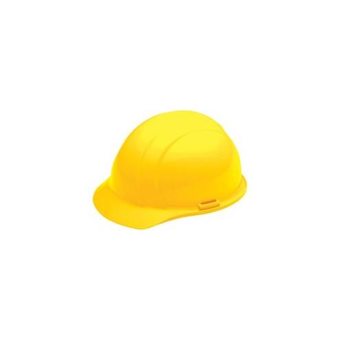 SKILCRAFT Easy Quick-Slide Cap Safety Helmet - Adjustable - Nylon, Polyethylene - Yellow - 1 Each