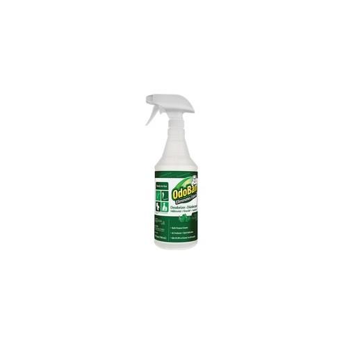OdoBan Eucalyptus Deodorizer Disinfectant Spray - Ready-To-Use Spray - 32 fl oz (1 quart) - Eucalyptus Scent - 1 Each - Green