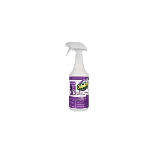 OdoBan Lavender Deodorizer Disinfectant Spray - Ready-To-Use Spray - 32 fl oz (1 quart) - Lavender Scent - 1 Each - Purple