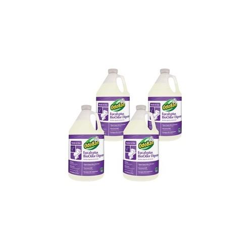 Clean Control Eucalyptus BioOdor Digester - Liquid - 64 fl oz (2 quart) - Eucalyptus Scent - 4 / Carton - Purple