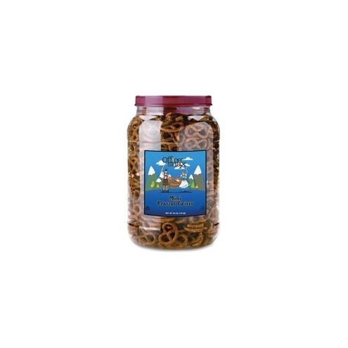 Office Snax Old Fashioned Mini Twist Pretzels - 2.50 lb - 1 Each