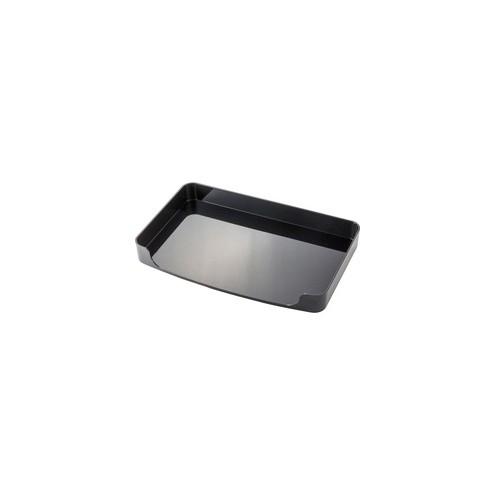 OIC 2200 Series Side Loading Trays - 10.3" Height x 15.9" Width x 2" Depth - Desktop - Black - Plastic - 1Each