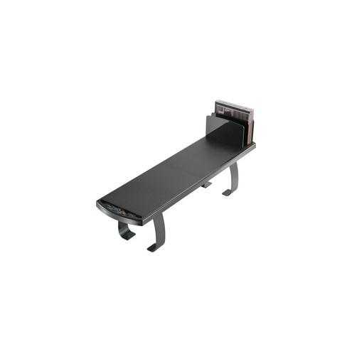 OIC 2200 Series Off Surface Shelf - 6.5" Height x 26.5" Width x 7" Depth - Desktop - Black - Steel, Plastic - 1Each