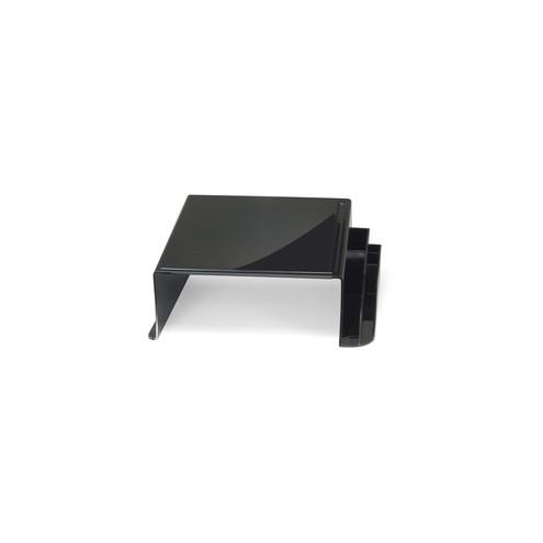 OIC 2200 Series Telephone Stand - 3 Compartment(s) - 5.1" Height x 12.5" Width x 10.5" Depth - Desktop - Black - 1Each