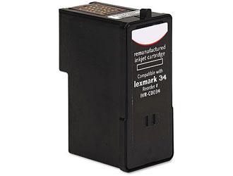 Replacement For Lexmark 18C0034 Black Inkjet Cartridge
