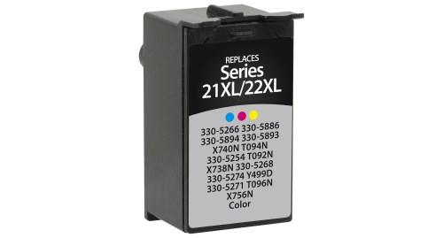 Replacement For Dell T094N , Series 21, 22, 23, 24 High Yield Color Inkjet Cartridge