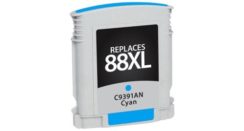 Replacement For HP C9391AN (HP 88XL) High Capacity Cyan Inkjet Cartridge