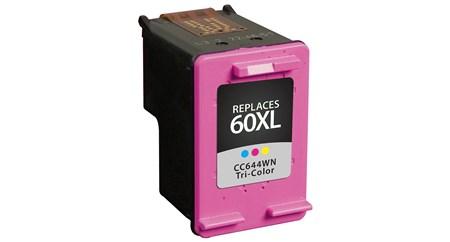 Replacement For HP CC644WN (HP 60XL) High Capacity Tri-Color Inkjet Cartridge