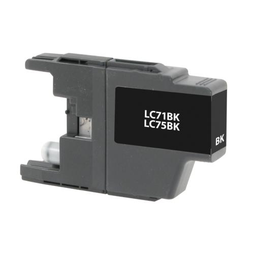 Replacement For Brother LC75BK Black Inkjet Cartridge