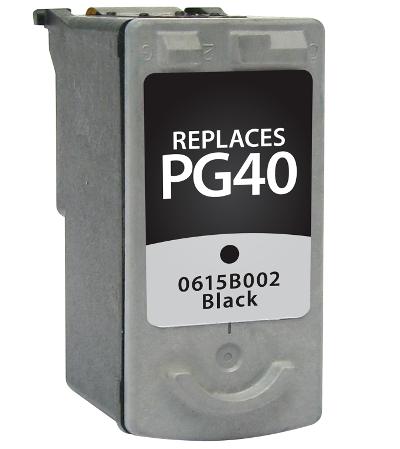 Replacement For Canon 0615B002 , PG-40 Black Inkjet Cartridge