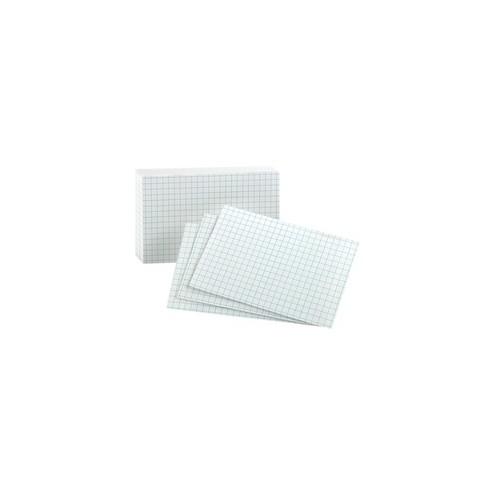 Oxford Printable Index Card - 10% Recycled - 3" x 5" - 90 lb Basis Weight - 100 / Pack - White
