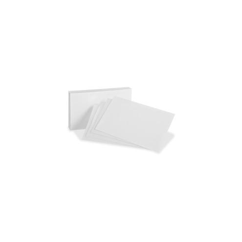 Oxford Blank Index Cards - Plain - 4" x 6" - White Paper - 300 / Pack