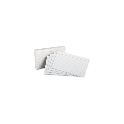 Oxford Printable Index Card - 10% Recycled - 3" x 5" - 85 lb Basis Weight - 100 / Pack - White