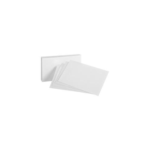 Oxford Printable Index Card - 10% Recycled - 4" x 6" - 85 lb Basis Weight - 500 / Bundle - White