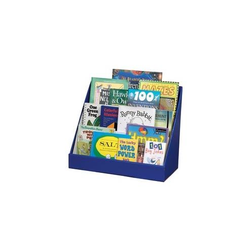 Classroom Keepers Classroom Keeper's Corrugated Book Shelf - 3 Tier(s) - 17" Height x 20" Width x 10" Depth - Recycled - Blue - 1Each