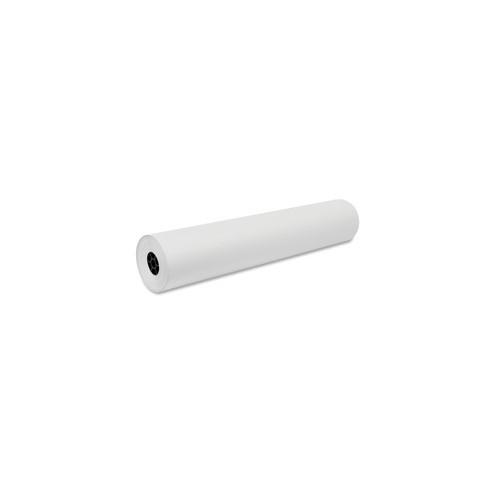 Decorol Flame-Retardant Art Paper Roll - Art, Classroom, Office, Banner, Bulletin Board - 7.40" x 36"1000 ft - 1 Roll - White - Sulphite