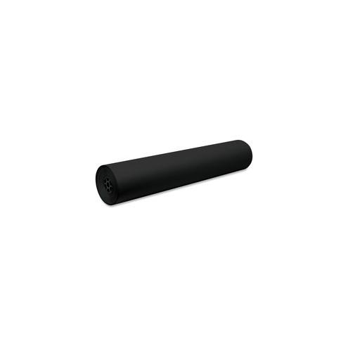 Decorol Flame-Retardant Art Paper Roll - Art, Classroom, Office, Banner, Bulletin Board - 7.40" x 36"1000 ft - 1 Roll - Black - Sulphite