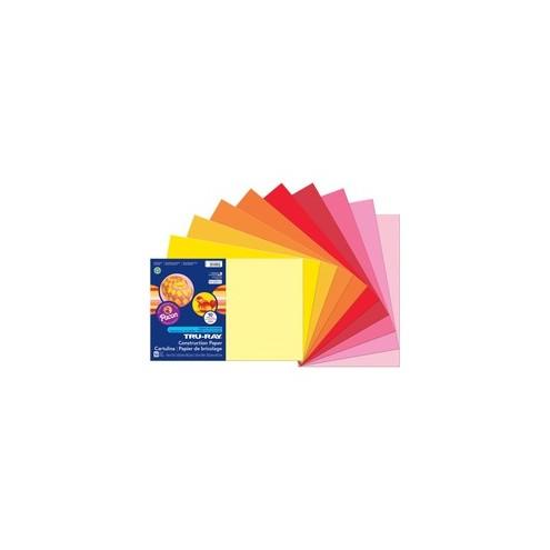 Tru-Ray Construction Paper - Project, Bulletin Board - 18" x 12" - 1 Pack - Warm Assorted - Paper