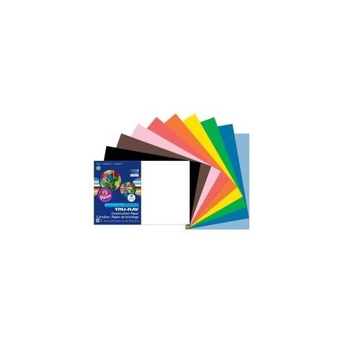 Tru-Ray Heavyweight Construction Paper - 18" x 12" - 50 / Pack - Assorted - Sulphite