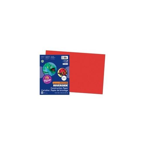 Riverside Construction Paper - 18" x 12" - 50 / Pack - Red