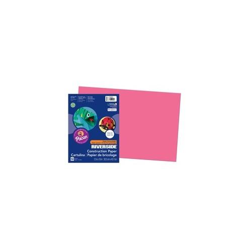 Riverside Construction Paper - 18" x 12" - 50 / Pack - Raspberry