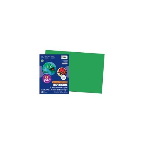 Riverside Construction Paper - 18" x 12" - 50 / Pack - Green