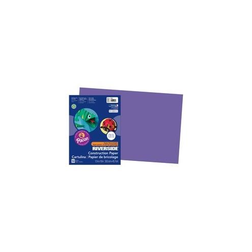 Riverside Construction Paper - 18" x 12" - 50 / Pack - Violet