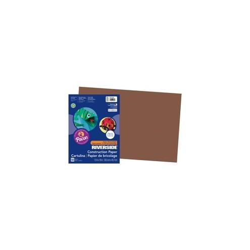 Riverside Construction Paper - 18" x 12" - 50 / Pack - Dark Brown