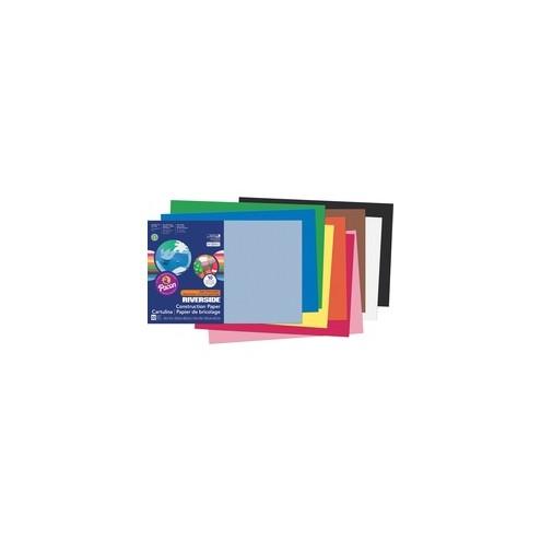 Riverside Construction Paper - Multipurpose - 18" x 12" - 50 / Pack - Assorted