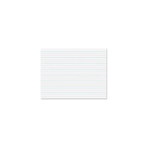 Pacon Multi-program Handwriting Tablet - 40 Sheets - Both Side Ruling Surface - Dotted, Long Way - 0.63" Ruled - 10 1/2" x 8" - White Paper - Chipboard Cover - 24 / Carton