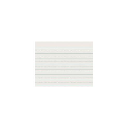 Pacon Alternate Dotted Ruled Newsprint - Letter - 500 Sheets - 1" Ruled - 11" x 8 1/2" - White Paper - 500 / Ream