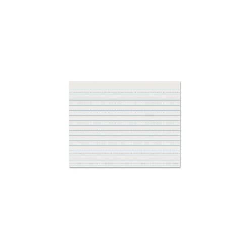 Pacon 2637 Skip-A-Line Newsprint Practice Paper - 500 Sheets - 0.50" Ruled - 11" x 8 1/2" - White Paper - 1 / Ream