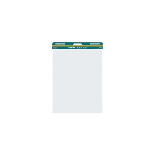 Pacon Unruled Easel Pads - 50 Sheets - Plain - Stapled/Glued - Unruled - 27" x 34" - White Paper - Chipboard Cover - Perforated, Bond Paper - 50 / Pad