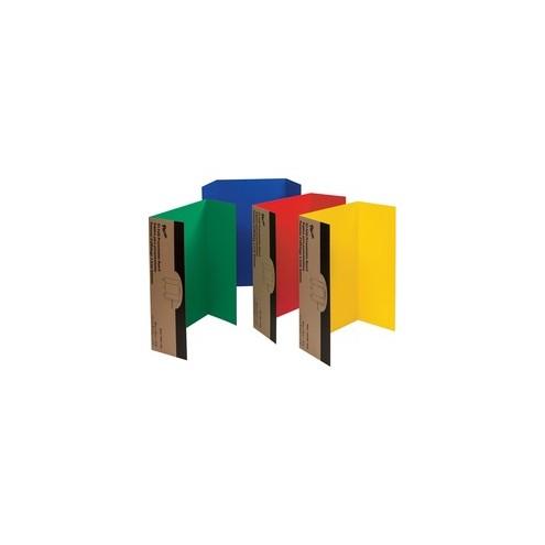 Pacon Presentation Boards - 36" Height x 48" Width - 4 Assorted Surface Colors - 4 / Carton