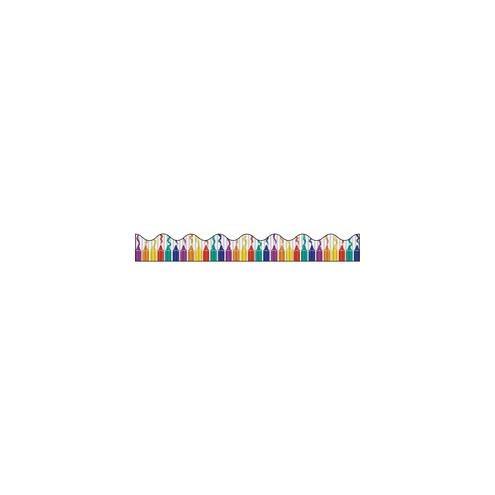 Bordette Designs Decorative Border - Crayon Design - 2.25" x 25' - 1 Roll/Pkg