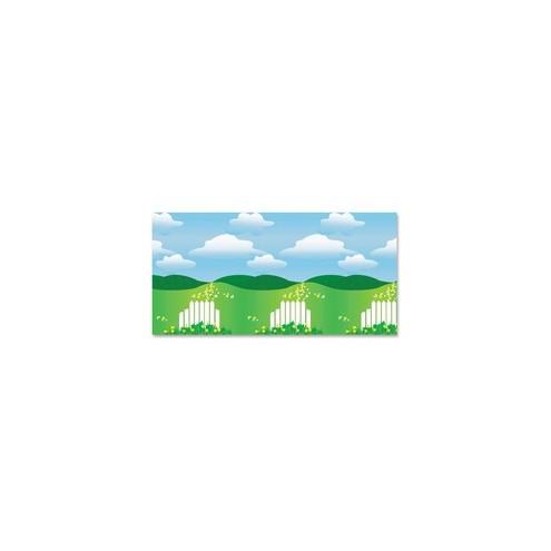 Fadeless Bulletin Board Art Paper - Bulletin Board, Display, Table Skirting, Decoration - 3" x 48"50 ft - Landscape - 1 Roll - Green