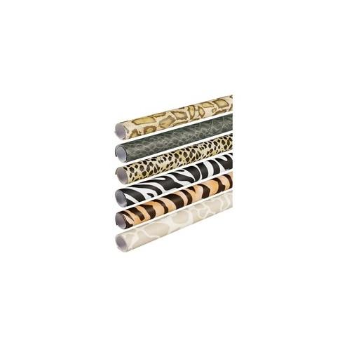 Fadeless Safari Print Roll - Table Skirting, Display, Bulletin Board, Classroom, Decoration, Scrapbooking, Art, Craft - 1.44" x 24"96" - 6 / Carton - Assorted - Paper