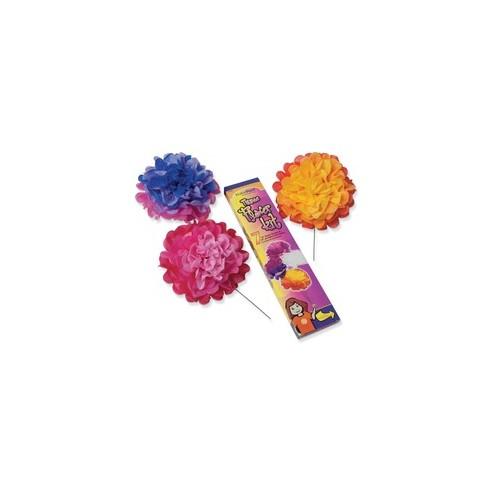 KolorFast Tissue Flower Kit - Decoration - 1"10" - 1 Each - Assorted